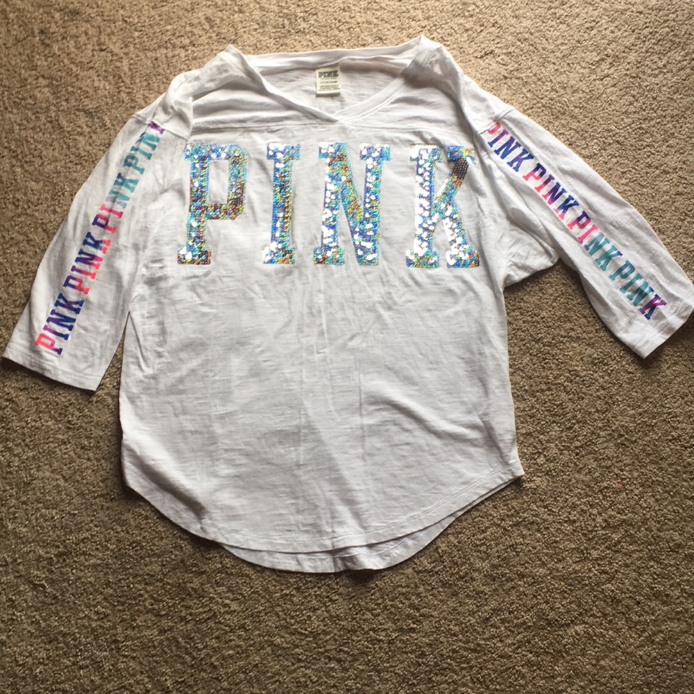 PINK quarter sleeve shirt